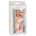 Compleu de lenjerie Exposed Albastru Crem (S/M)