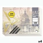 Hârtie de desen Pacsa ART Alb A3 250 Frunze (4 Unități)