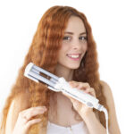 Placă de păr din ceramică pentru bucle Wavio InnovaGoods 55 W - Image 4