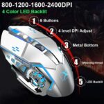 3in1 2.4G Wireless Rainbow Gaming Keyboard Mouse Set LED Backlit For PC PS4 - Image 10