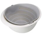 Double-Dish Sink Drain Basket Kitchen Panning Wash Fruit Basket - Image 10