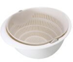 Double-Dish Sink Drain Basket Kitchen Panning Wash Fruit Basket - Image 7
