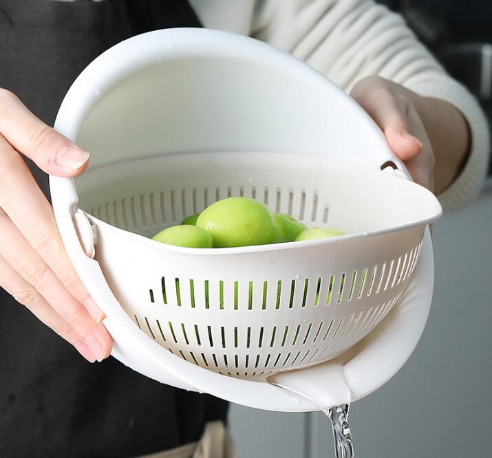 1733839460130.jpg Double-Dish Sink Drain Basket Kitchen Panning Wash Fruit Basket - Image 1
