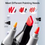168 Colors Dual Tip Art Markers Color Pens Drawing Watercolour Kids &  Gift - Image 4