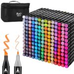 168 Colors Dual Tip Art Markers Color Pens Drawing Watercolour Kids &  Gift - Image 9