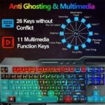 3in1 2.4G Wireless Rainbow Gaming Keyboard Mouse Set LED Backlit For PC PS4 - Image 7