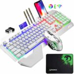 3in1 2.4G Wireless Rainbow Gaming Keyboard Mouse Set LED Backlit For PC PS4 - Image 3