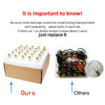 25 50FT Outdoor Festoon Globe String Fairy Lights G40 Bulbs Garden Wedding Home - Image 3