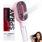 2in1 Sprayer Comb Detangling Scalp Massage Hairbrush With Spray Bottle Essential Oil Water Mist Spray Brush Anti-static Summer - Image 5