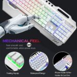 3in1 2.4G Wireless Rainbow Gaming Keyboard Mouse Set LED Backlit For PC PS4 - Image 9