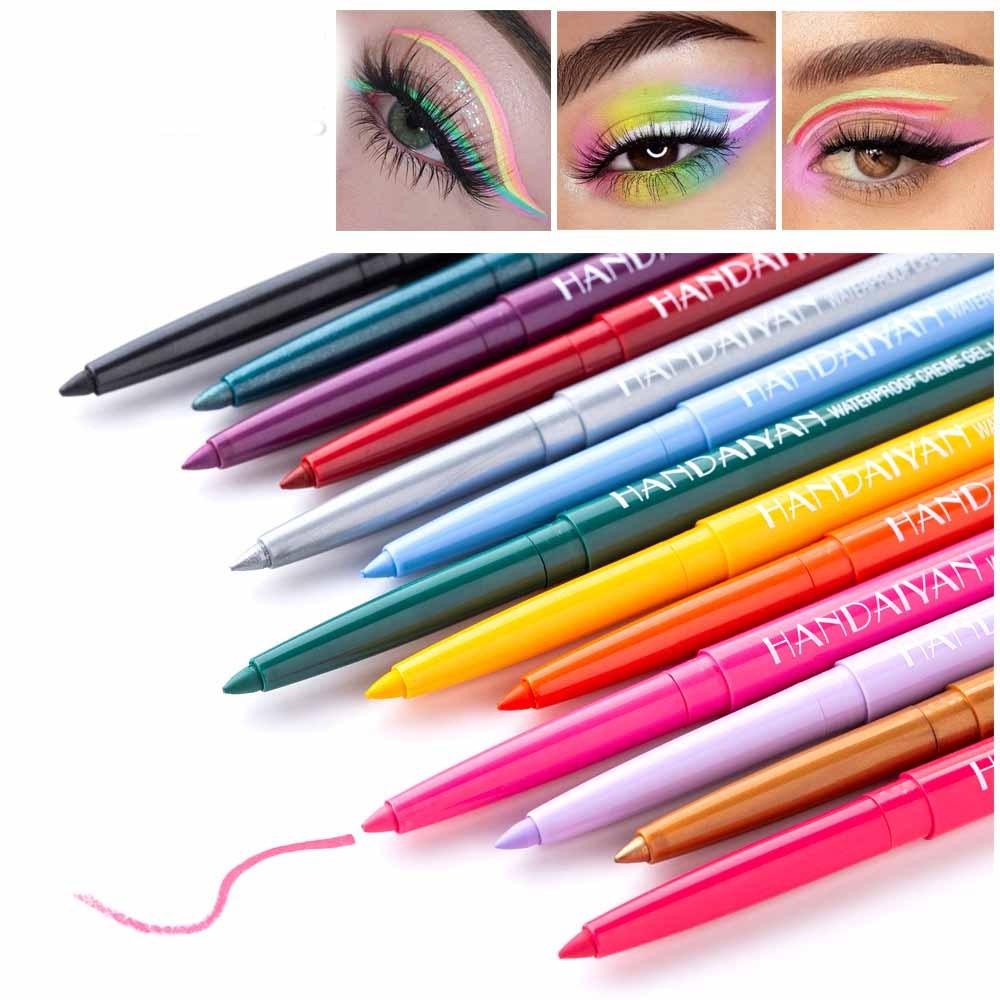 92bc4bc1-7ea4-4444-be5e-ba500d5eb2b5.jpg 20 Color Cat Eye Makeup Waterproof Neon Colorful Liquid Eyeliner Pen Make Up Comestics Long-lasting Black Eye Liner Pencil - Image 1