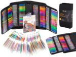 Set 242 piese, Pixuri cu gel multicolor + Rezerve + Carte de colorat + Penar - Image 2