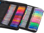 Set 242 piese, Pixuri cu gel multicolor + Rezerve + Carte de colorat + Penar - Image 6