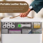 3 Layers Medicine Storage Box, Portable First Aid 3 Tier, White - Image 8