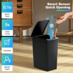 12L Smart Trash Bin Rubbish Motion Sensor Touchless Bathroom Odourles Toilet Can - Image 10