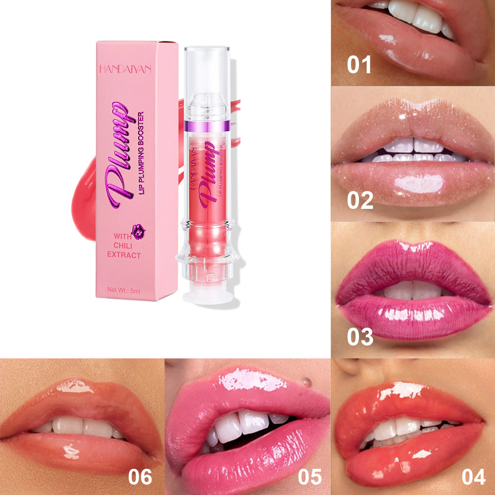 f607eb59-6f39-4734-bdff-569144623742.jpg New Tube Lip Rich Lip Color Slightly Spicy Lip Honey Lip Glass Mirror Face Lip Mirror Liquid Lipstick - Image 1