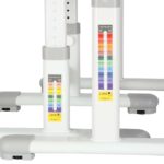 Set birou reglabil pentru copii cu scaun ergonomic, lampa LED USB, blat inclinabil, suport carti si organizator, 70 x 51 cm, culoare gri/alb, pentru scolari si prescolari - Image 6