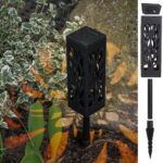 Set 4 lampi solare de gradina cu picior tip "Lampion" cu LED - Image 3