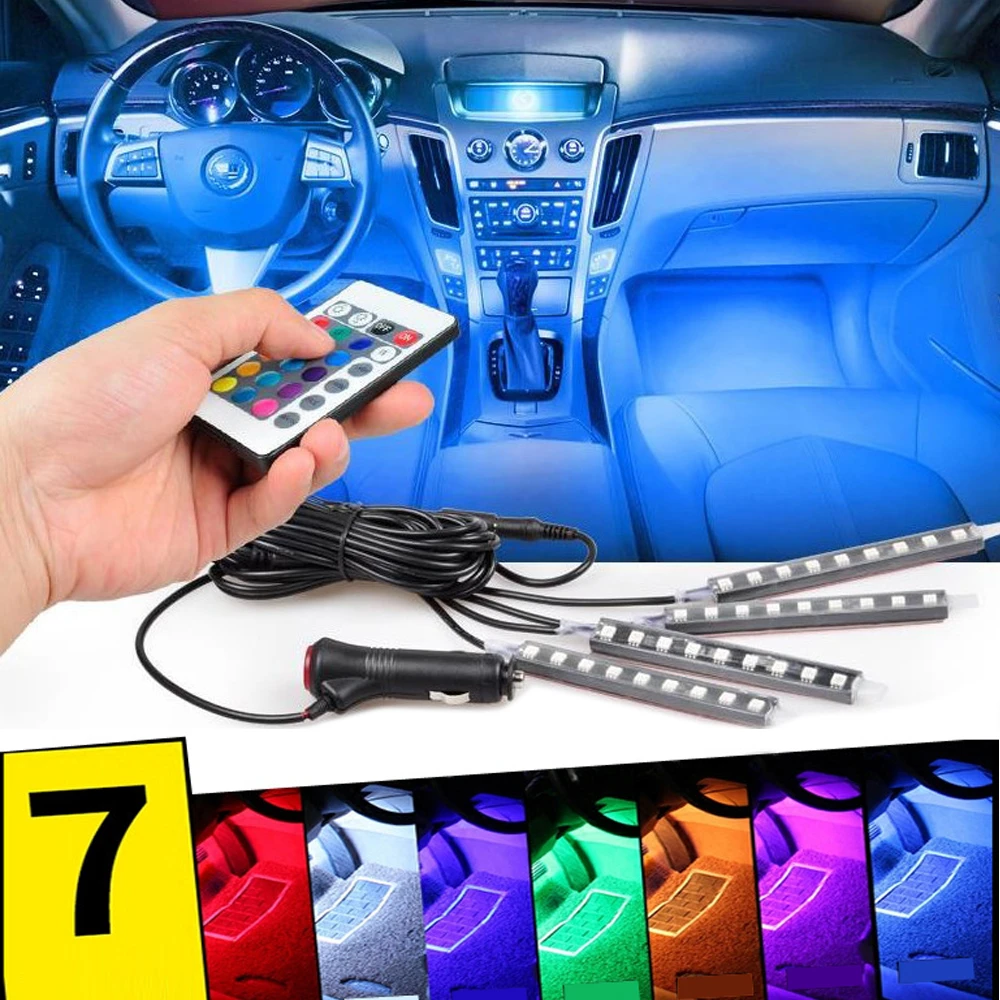 gfsstrgbsbrtbtsy Lumini UnderCar LED - RGB pentru interior sau exterior cu telecomanda - 22cm - Image 1