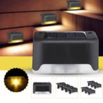 Set 8 Lampi solare LED pentru iluminat scari exterioare cu senzor crepuscular - Image 2